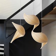 Carica l'immagine nel visualizzatore di Gallery, Creative Living Room Pendant Lamp Restaurant Wood Woven Pendant Lamp
