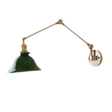 Carica l'immagine nel visualizzatore di Gallery, Japanese Glass Retro Long Brush Holder Rocker Telescopic Folding Wall Lamp
