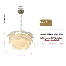 Carica l'immagine nel visualizzatore di Gallery, Modern French Simplicity Glass Pine Ceiling Light
