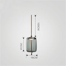 Carica l'immagine nel visualizzatore di Gallery, Modern Minimalist Living Room Bar Creative Single Head Glass Chandelier
