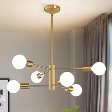 Carica l'immagine nel visualizzatore di Gallery, Lampadario Nordico a Sfere LED – Design Minimal per Sala da Pranzo
