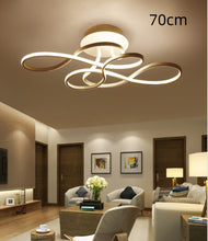 Carica l'immagine nel visualizzatore di Gallery, Plafoniera Artistica LED – Design a Onde con Dimmer e Telecomando
