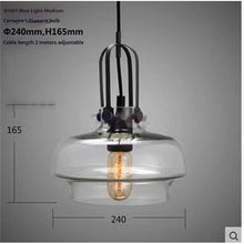 Carica l'immagine nel visualizzatore di Gallery, Retro Industrial Style Lighting Bar Glass Chandelier
