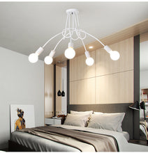 Carica l'immagine nel visualizzatore di Gallery, Lampadario Moderno a Bracci Curvi – Design Minimal per Zona Notte e Living
