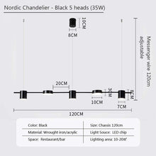 Carica l'immagine nel visualizzatore di Gallery, Strip Dining-room Lamp Bar Front Desk Led Chandelier
