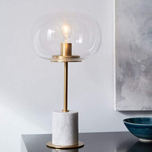 Carica l'immagine nel visualizzatore di Gallery, Postmodern Minimalist Marble Table Lamp Creative Nordic Glass Ball
