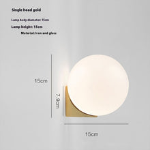 Carica l'immagine nel visualizzatore di Gallery, Nordic Minimalism Bedside Wall Lamp Light Luxury Living Room Bedroom Background Wall Lamp
