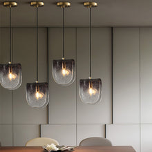 Carica l'immagine nel visualizzatore di Gallery, Lampada a Sospensione in Vetro Sfumatamente Grigio – Design Postmoderno Minimal
