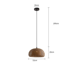 Carica l'immagine nel visualizzatore di Gallery, Bamboo Rattan Chandelier Zen Homestay Designer Bedroom
