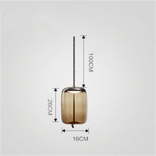 Carica l'immagine nel visualizzatore di Gallery, Modern Minimalist Living Room Bar Creative Single Head Glass Chandelier
