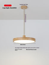 Carica l'immagine nel visualizzatore di Gallery, Log Single-head Droplight Japanese Style Round
