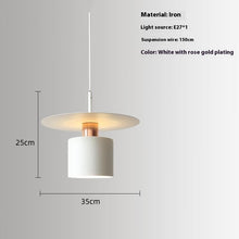Carica l'immagine nel visualizzatore di Gallery, Modern Minimalist Bedroom Bedside Small Droplight Designer Creative Aisle Study Bar Restaurant Special Decoration Chandelier
