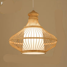 Carica l'immagine nel visualizzatore di Gallery, Bamboo Chandelier Chinese Restaurant Hotel Homestay Bedroom Balcony Lantern Rice Lamp
