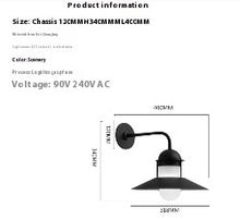 Carica l'immagine nel visualizzatore di Gallery, Minimalist Retro Outdoor Waterproof Wall Lamp
