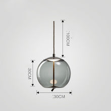 Carica l'immagine nel visualizzatore di Gallery, Modern Minimalist Living Room Bar Creative Single Head Glass Chandelier
