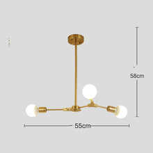 Carica l'immagine nel visualizzatore di Gallery, Lampadario Molecolare a Bracci Regolabili – Struttura Elettrolitica in Stile Moderno
