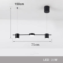 Carica l'immagine nel visualizzatore di Gallery, Lampada Lineare a LED – Design Nordico Minimal in Alluminio
