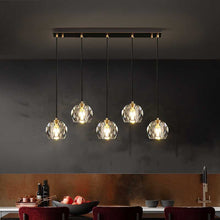 Carica l'immagine nel visualizzatore di Gallery, All Copper Crystal Restaurant Chandelier Modern
