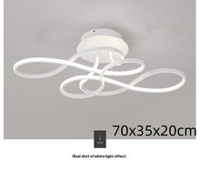 Carica l'immagine nel visualizzatore di Gallery, Plafoniera Artistica LED – Design a Onde con Dimmer e Telecomando
