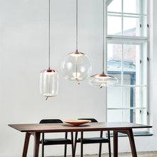Carica l'immagine nel visualizzatore di Gallery, Modern Minimalist Living Room Bar Creative Single Head Glass Chandelier
