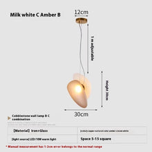 Carica l'immagine nel visualizzatore di Gallery, Lampadario Design Nordico Multicolore in Vetro Soffiato – LED Decorativo per Living, Ristoranti o Reception
