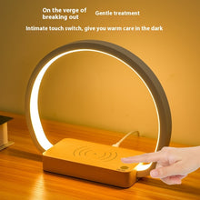Carica l'immagine nel visualizzatore di Gallery, Wireless Fast Charging Touch Night Light Solid Wood
