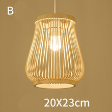 Carica l'immagine nel visualizzatore di Gallery, Bamboo Chandelier Chinese Restaurant Hotel Homestay Bedroom Balcony Lantern Rice Lamp
