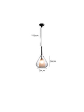 Carica l'immagine nel visualizzatore di Gallery, Lampada Sospesa in Rame e Vetro – Eleganza Moderna
