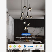 Carica l'immagine nel visualizzatore di Gallery, High-grade Empty Chandelier Rotating Staircase Long Chandelier
