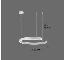 Carica l'immagine nel visualizzatore di Gallery, Lampadario ad Anello LED in Acciaio Inox – Design Nordico Moderno
