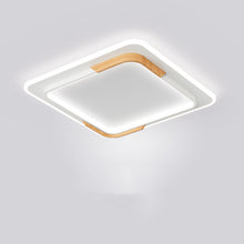 Carica l'immagine nel visualizzatore di Gallery, Plafoniera Nordica in Legno – Design Geometrico per la Camera da Letto
