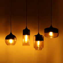 Carica l'immagine nel visualizzatore di Gallery, Black Amber Transparent Glass Chandelier
