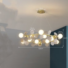 Carica l'immagine nel visualizzatore di Gallery, Lampadario Moderno a Sfere con Dettagli Decorativi – Stile Nordico da 130 cm
