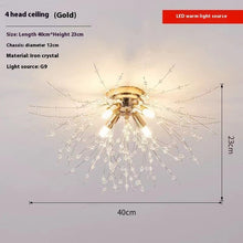 Carica l'immagine nel visualizzatore di Gallery, Lampadario Dandelion in Cristallo

