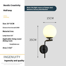 Carica l'immagine nel visualizzatore di Gallery, Modern Minimalist Creative Bedroom Bedside Wall Lamp
