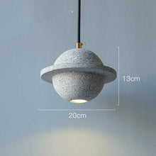Carica l'immagine nel visualizzatore di Gallery, Planet Small Chandelier Red Single Head Bedroom Bedside Lamp
