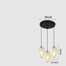 Carica l'immagine nel visualizzatore di Gallery, Postmodern Stained Glass Dining Room Chandelier
