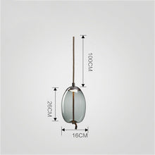 Carica l'immagine nel visualizzatore di Gallery, Modern Minimalist Living Room Bar Creative Single Head Glass Chandelier
