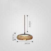 Carica l'immagine nel visualizzatore di Gallery, Modern Minimalist Living Room Bar Creative Single Head Glass Chandelier

