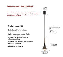 Carica l'immagine nel visualizzatore di Gallery, Lampada Goccia Oro Nero Lucido a LED
