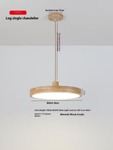 Carica l'immagine nel visualizzatore di Gallery, Log Single-head Droplight Japanese Style Round
