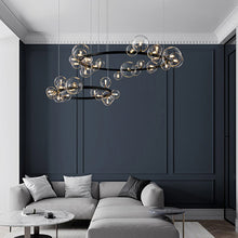 Carica l'immagine nel visualizzatore di Gallery, Lampadario a Bolle di Vetro – Design Nordico Moderno per Soggiorni di Lusso
