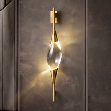 Carica l'immagine nel visualizzatore di Gallery, All-copper Crystal Wall Lamp Bedroom Headboard

