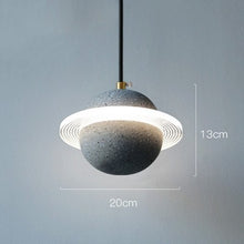 Carica l'immagine nel visualizzatore di Gallery, Planet Small Chandelier Red Single Head Bedroom Bedside Lamp
