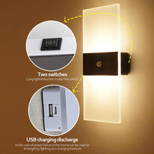 Carica l'immagine nel visualizzatore di Gallery, Applique LED Moderna da Parete – Doppia Emissione con Dimmer, Design Minimal
