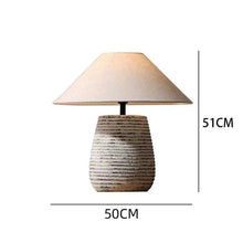 Carica l'immagine nel visualizzatore di Gallery, Ceramic Table Lamp Silent Style Large Modern New Chinese Retro Nostalgic Hotel Homestay Ornament
