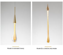Carica l'immagine nel visualizzatore di Gallery, Lampadario a Goccia in Cristallo
