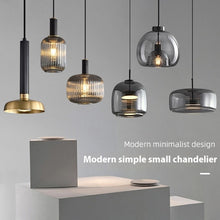 Carica l'immagine nel visualizzatore di Gallery, Bedroom Homestay Hotel Bar Glass Single Head Modern Personality Small Droplight
