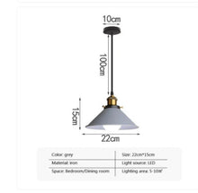 Carica l'immagine nel visualizzatore di Gallery, Bedroom Study Macaron Post-modern Single-head Droplight
