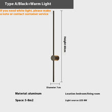 Carica l'immagine nel visualizzatore di Gallery, Rotatable Minimalist Strip Wall Lamp Simple Modern Living Room Wall Light Bulb
